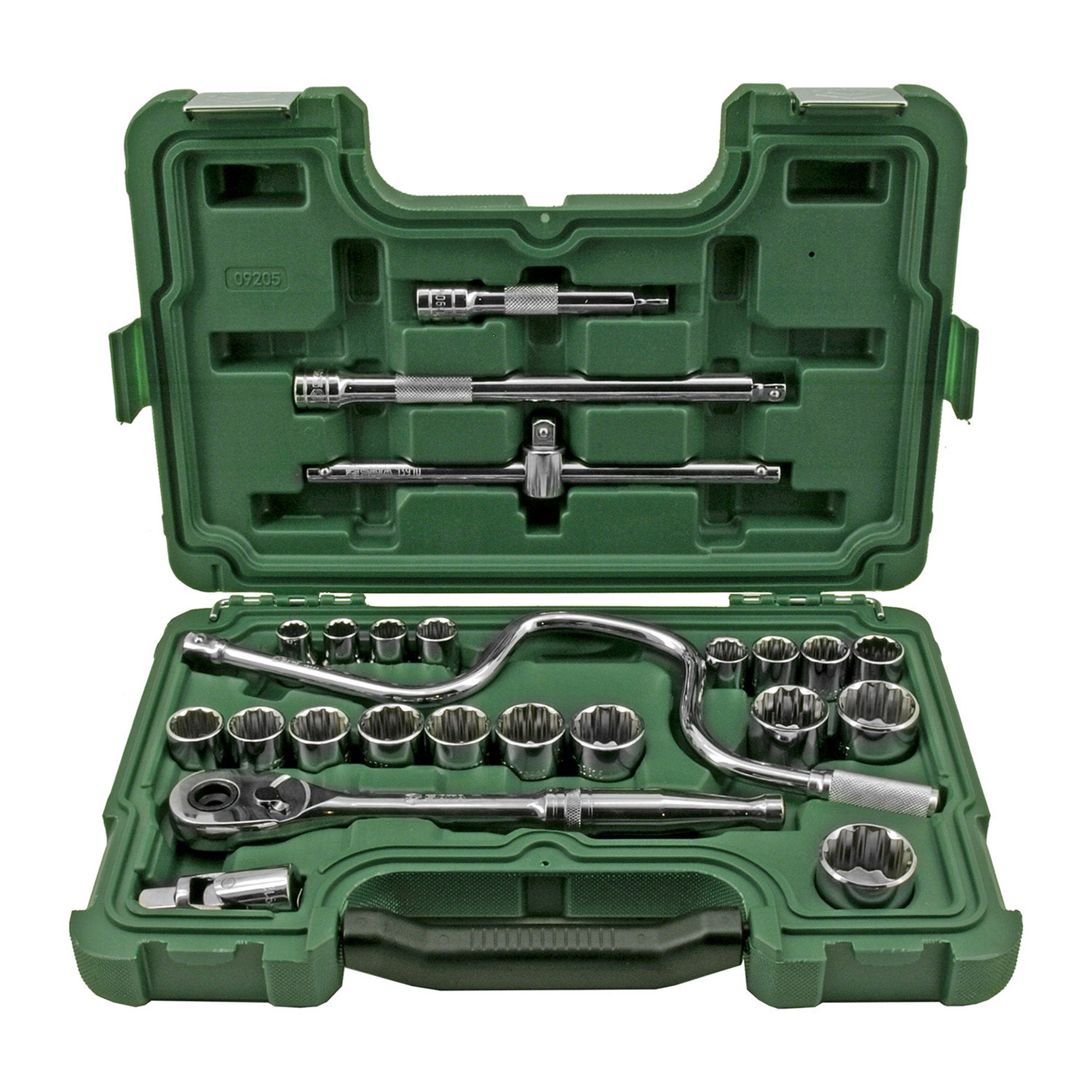 SATA 24 Pc. 1/2" Drive Industrial 12-Pt. Metric Socket Set - ST09205U ...