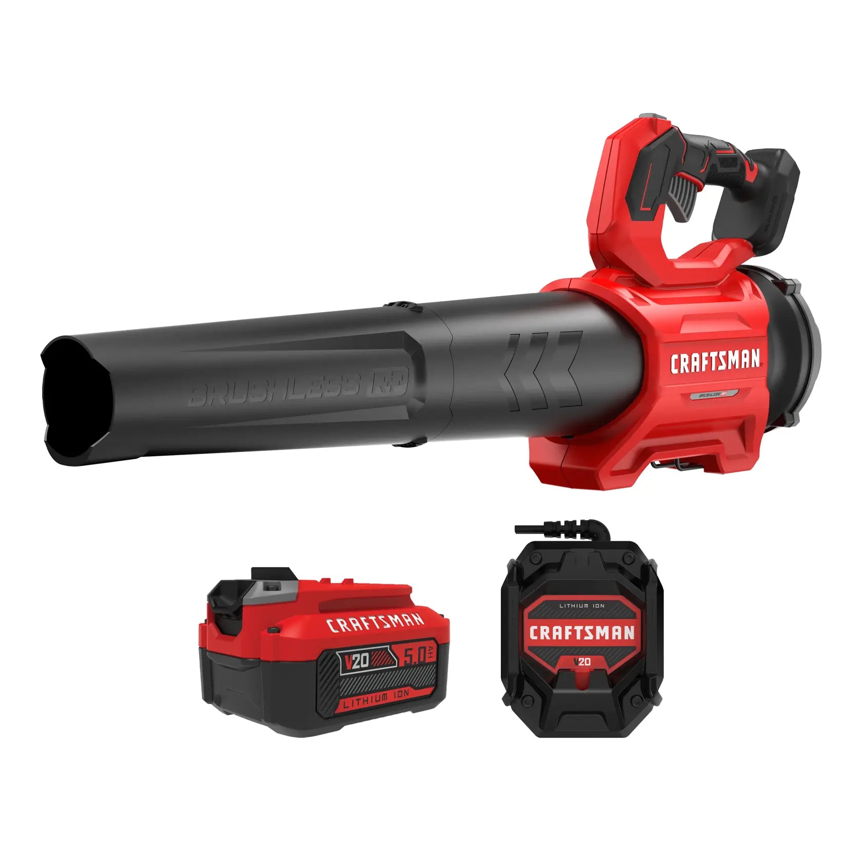 Craftsman V20 Brushless Rp 410 CFM Axial Leaf Blower Kit - CMCBL730P1