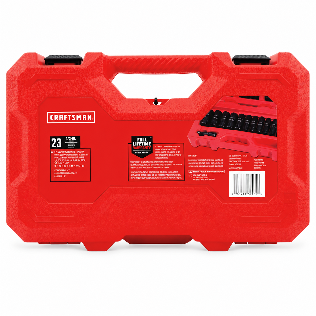 Craftsman 23-Piece 1/2