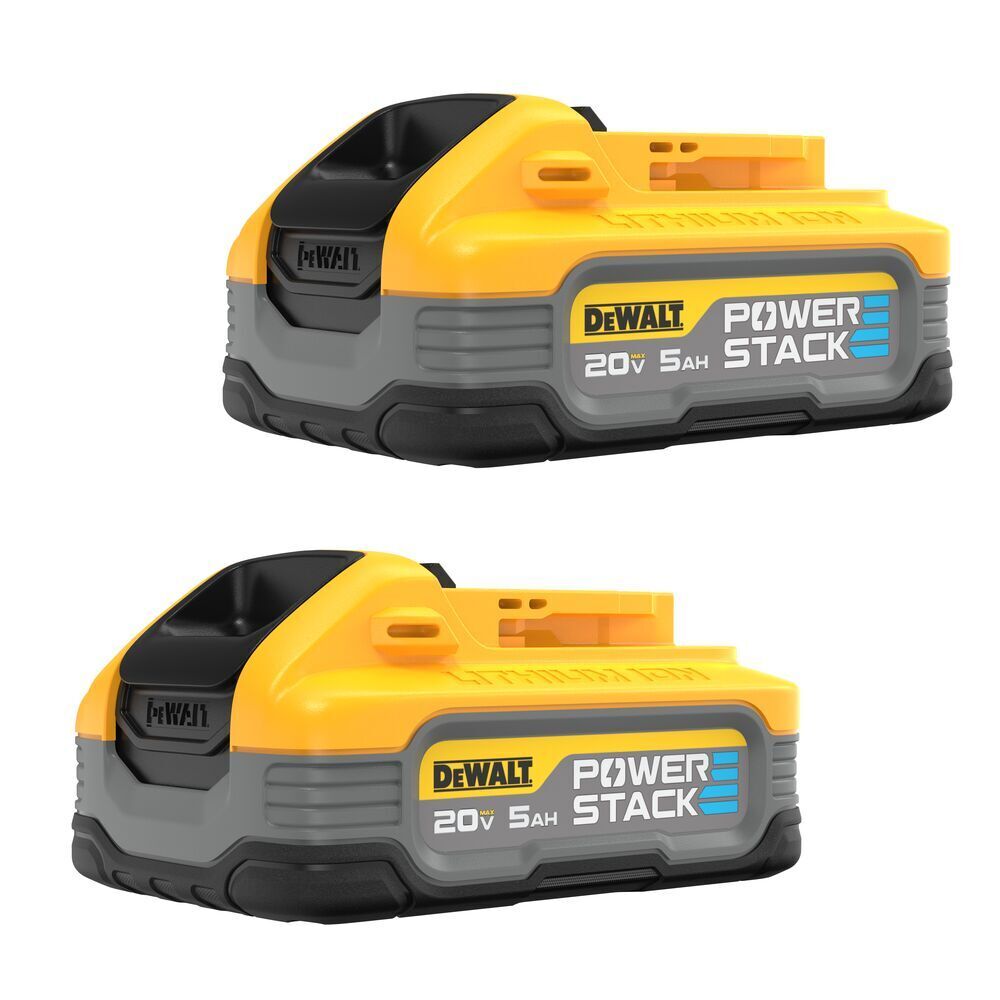 DeWalt 20V MAX 5Ah Powerstack Batteries (2-Pack) - DCBP520-2 (#1)