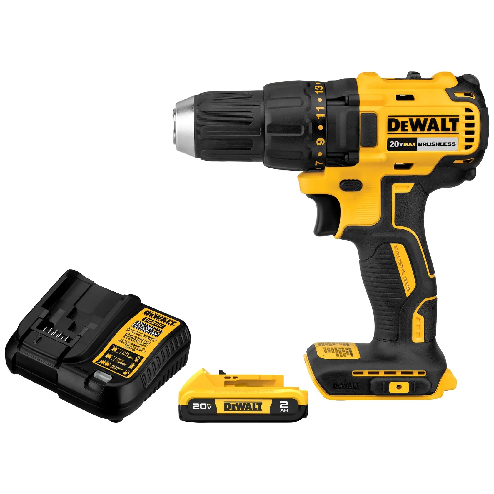 DeWalt 20V MAX Compact Drill/Driver Kit - DCD777D1