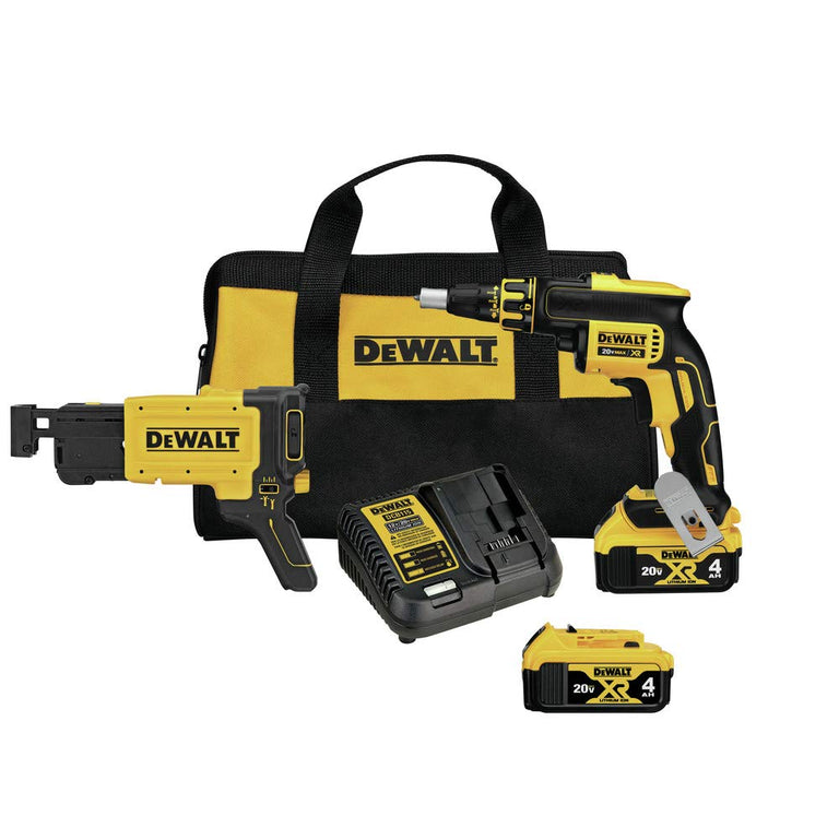 DeWalt 20V MAX Screw Gun with Collated Drywall Attachment - DCF620CM2