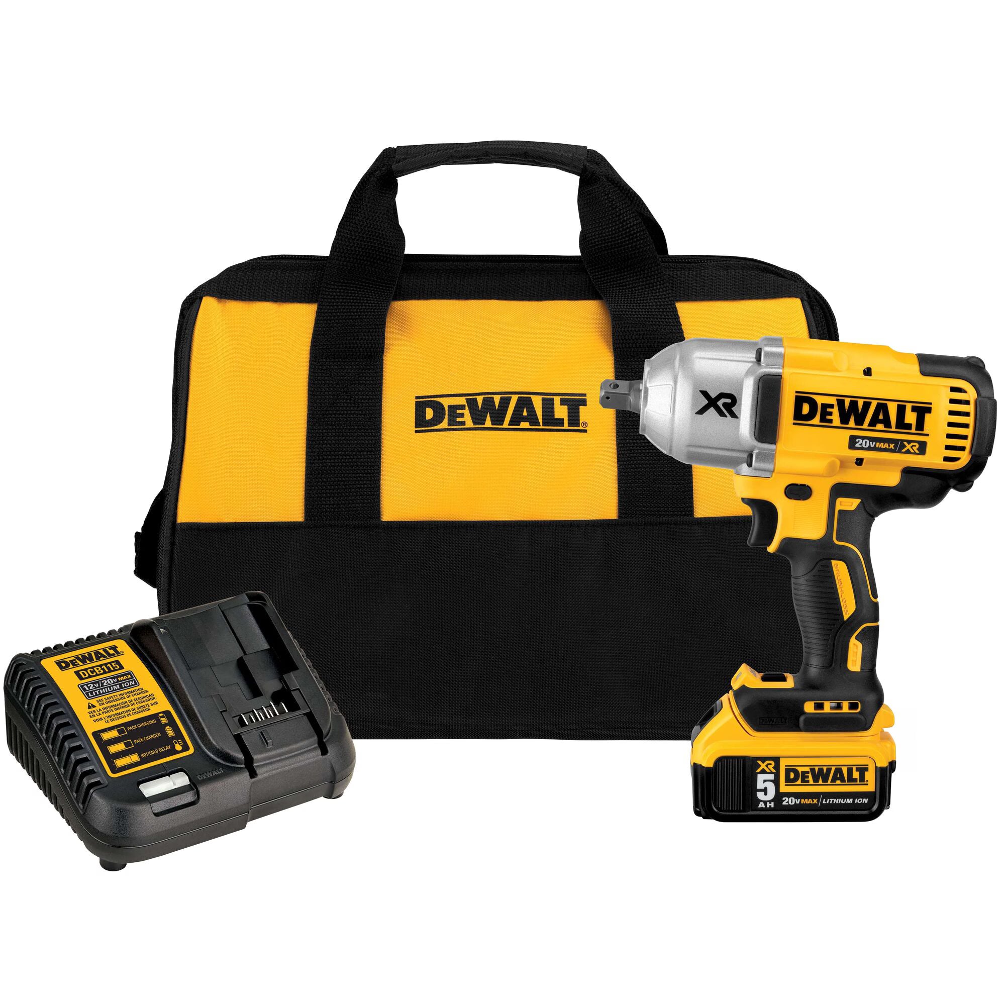 DeWalt 20V MAX 1/2-Inch Impact Wrench Kit - DCF899P1