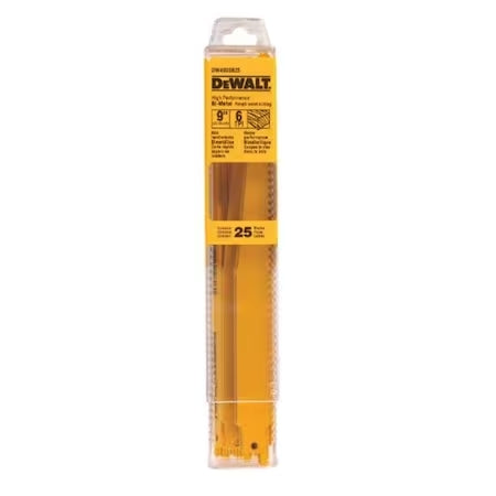 DeWalt 25-Pack Reciprocating Saw Blades (9-inch, 6TPI) - DW4803B25