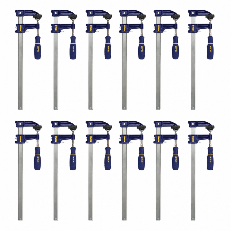 Irwin 12-inch F-Clamps (1 Case - 12 Pack) - IRHT83240