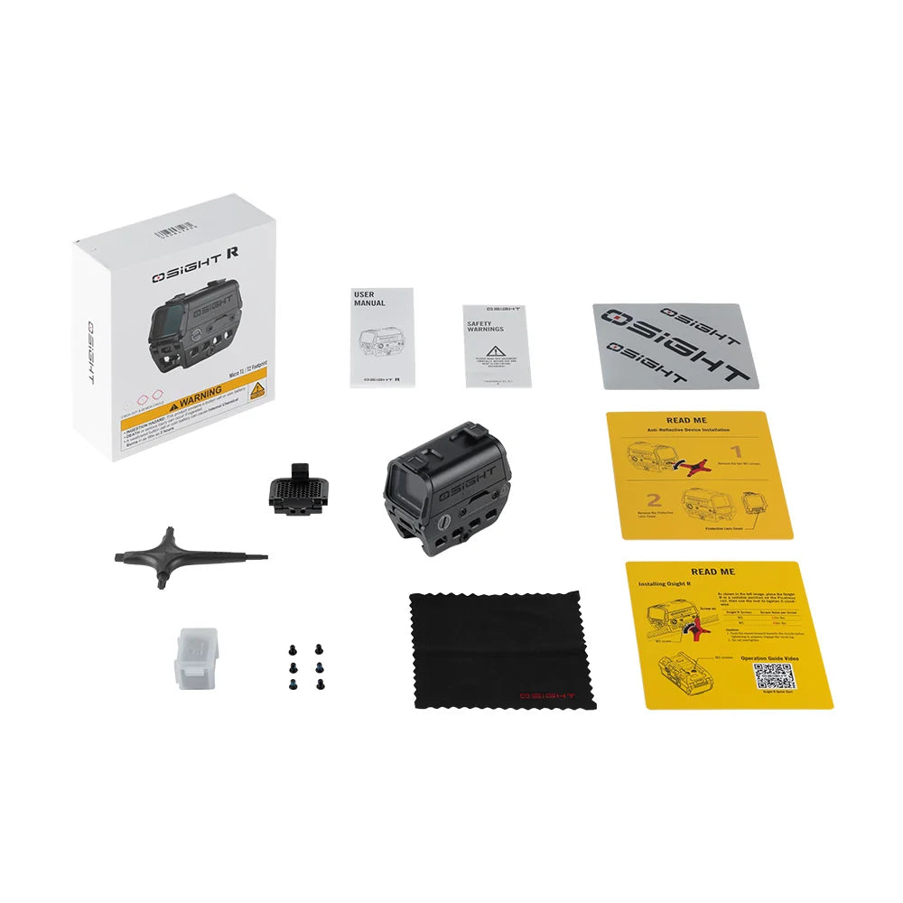 Olight Osight R Enclosed Red Dot Sight – 2 MOA Dot / 65 MOA Circle Multi-Reticle, T1/T2 Footprint