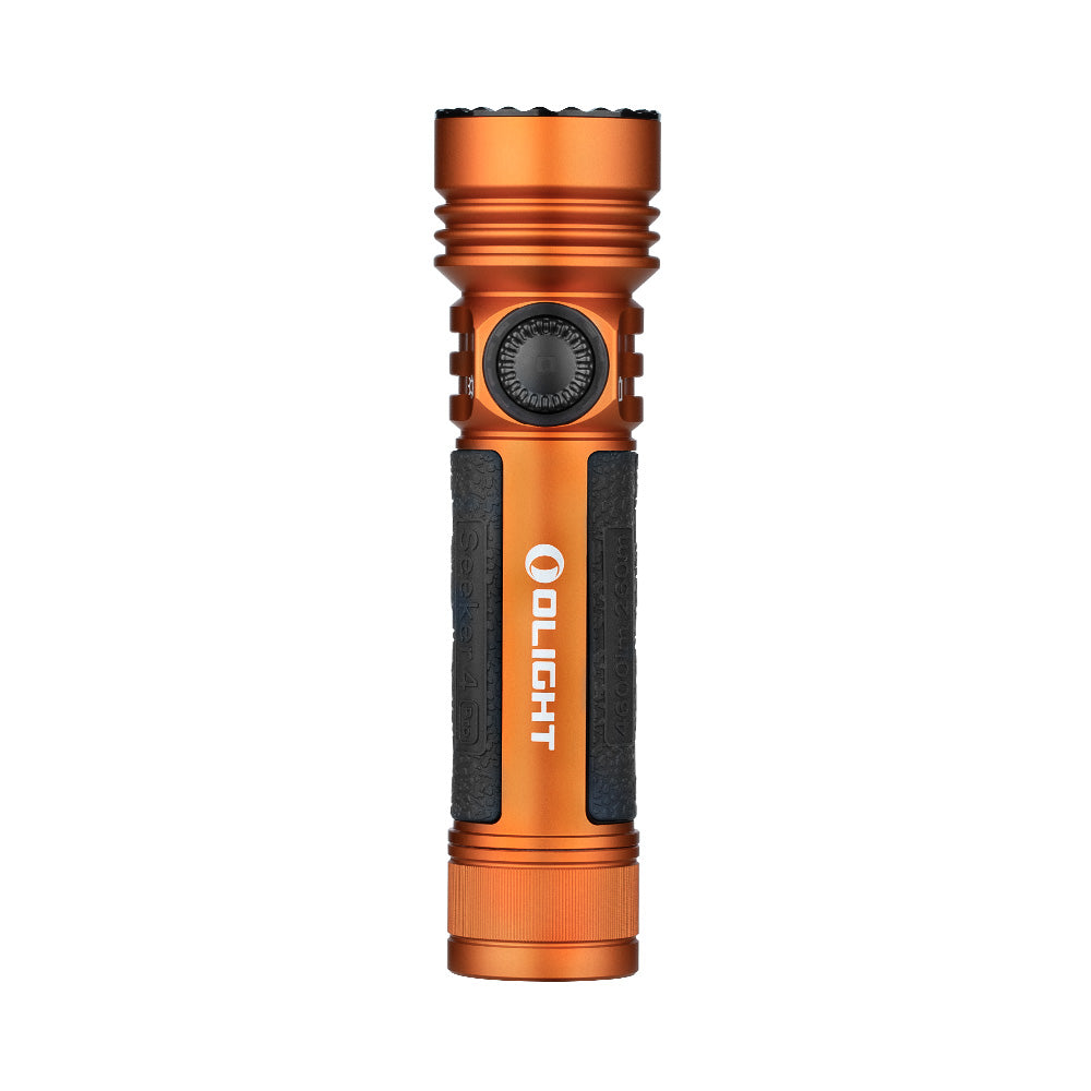 Olight Seeker 4 Pro 4,600-Lumen Rechargeable Flashlight (Orange)